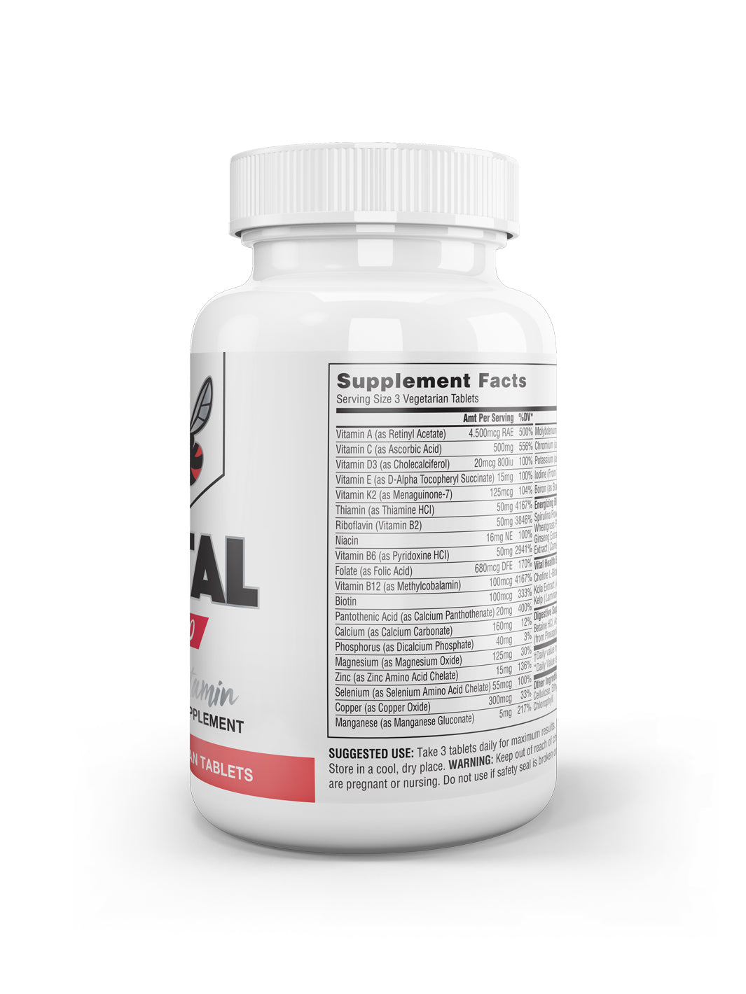 The Buzz! Vital Pro Multivitamin 90 Veggie Tablets