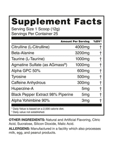 The Buzz! USA Version Original Pre-Workout 300g