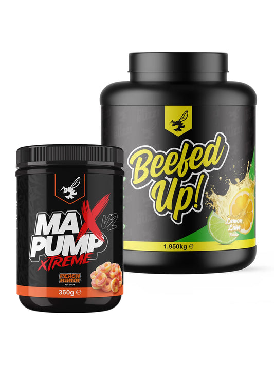 Max Pump Xtreme & Beefed Up Deal – Pre-Workout + Protein & Carb Formula