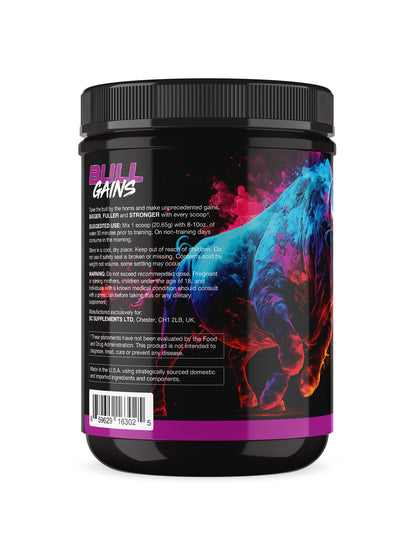 THE BUZZ! BULL GAINS Strawberry Kiwi 620grams + Free Shaker