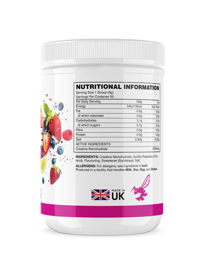 THE BUZZ! Creatine Monohydrate 300g Fruit Salad