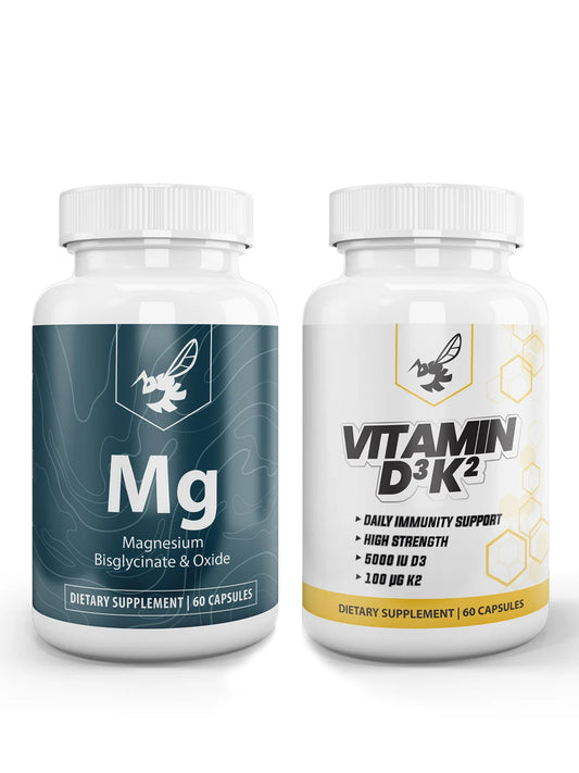 THE BUZZ! Daily Essentials Stack – Magnesium + Vitamin D3 K2