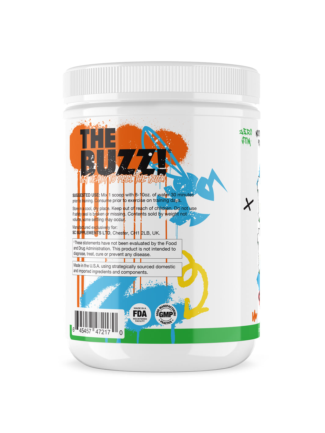 THE BUZZ! PURE PUMP LEGACY 380g Cherry Pineapple  USA VERSION