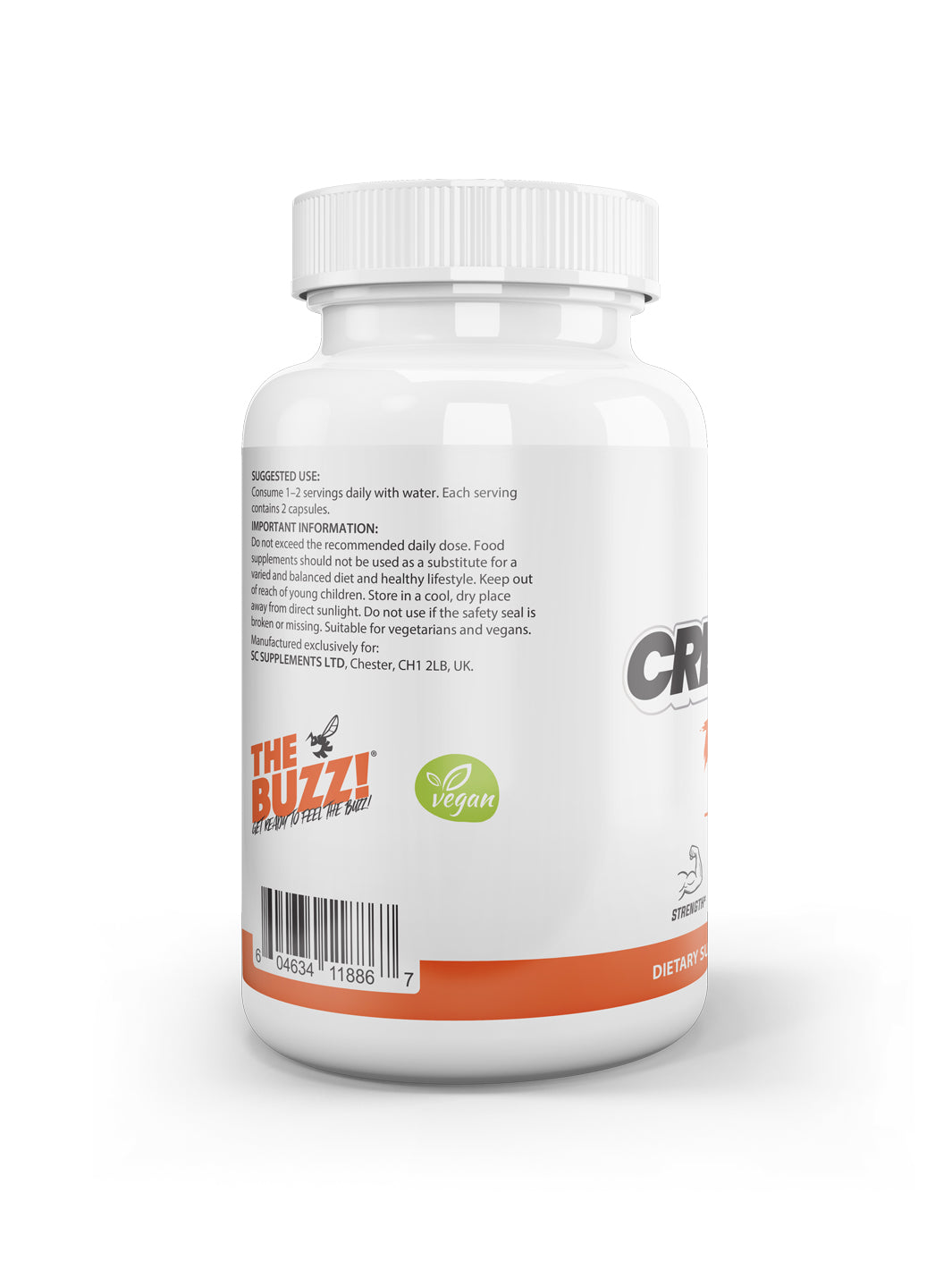 THE BUZZ! Creatine HCl 1500mg – 90caps