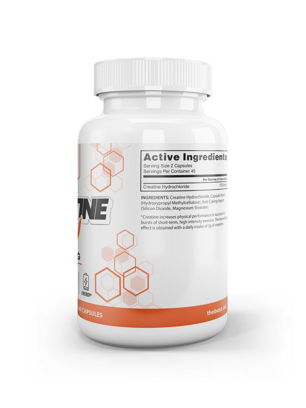 THE BUZZ! Creatine HCl 1500mg – 90caps